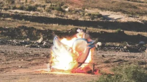 Lee más sobre el artículo El cartel de Twitter de 250 kilos tuvo un final ardiente en el desierto de Nevada
