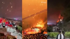 Lee más sobre el artículo Fallo masivo de drones transforma show pirotécnico en una “lluvia de fuego