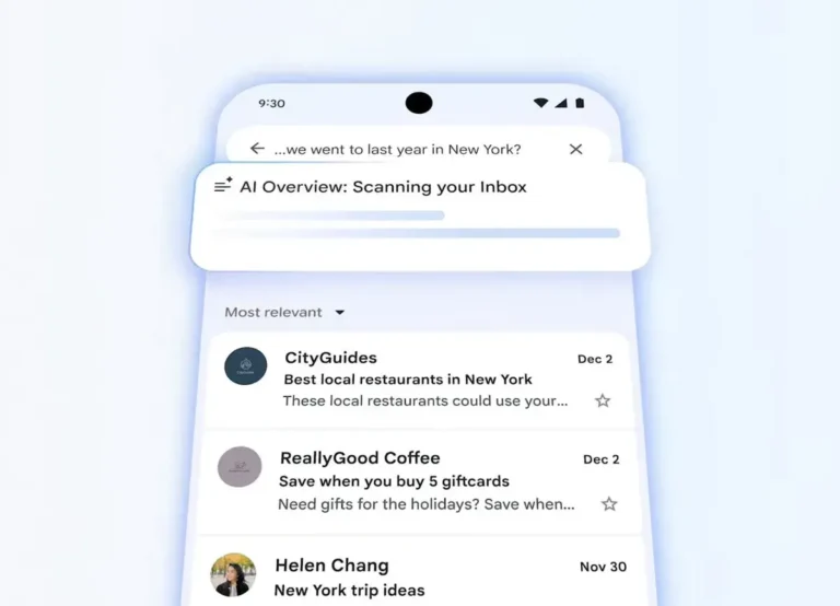 Gmail obtiene Gemini, pero no alcanza la verdadera inteligencia artificial