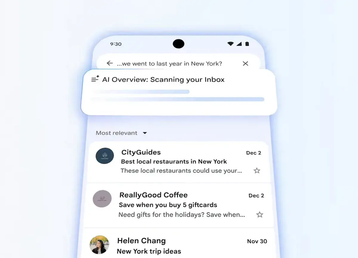En este momento estás viendo Gmail obtiene Gemini, pero no alcanza la verdadera inteligencia artificial