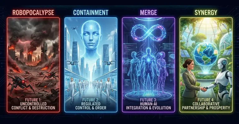 Cuatro resultados impulsados ​​por la IA podrían definir el futuro de la humanidad