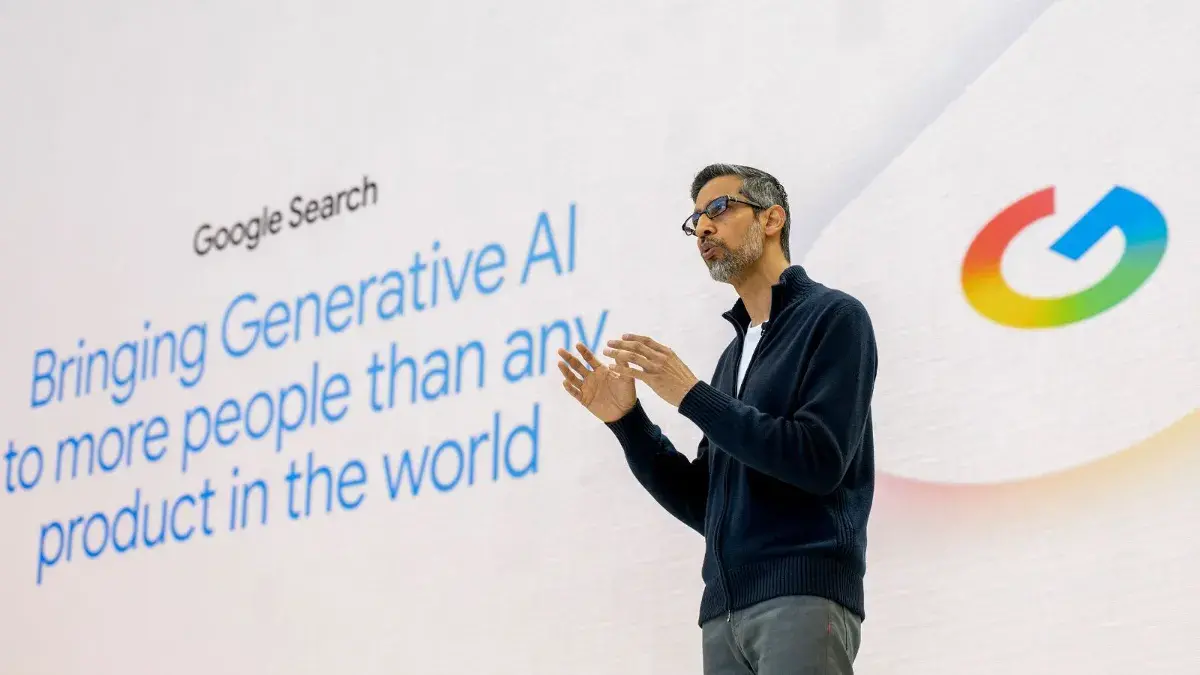 En este momento estás viendo El 75% del código de Google es ahora generado por IA, afirma Sundar Pichai: así es como la compañía pone la IA a trabajar