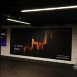 Los anuncios de tecnología en el metro de Nueva York han aumentado un 50% este año