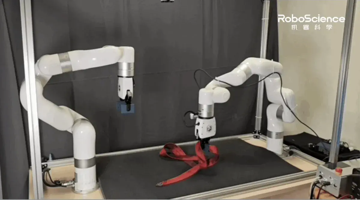 En este momento estás viendo Un exlíder técnico de la plataforma de IA de Apple lanza un modelo de IA encarnada; demuestra cómo un robot se anuda una corbata