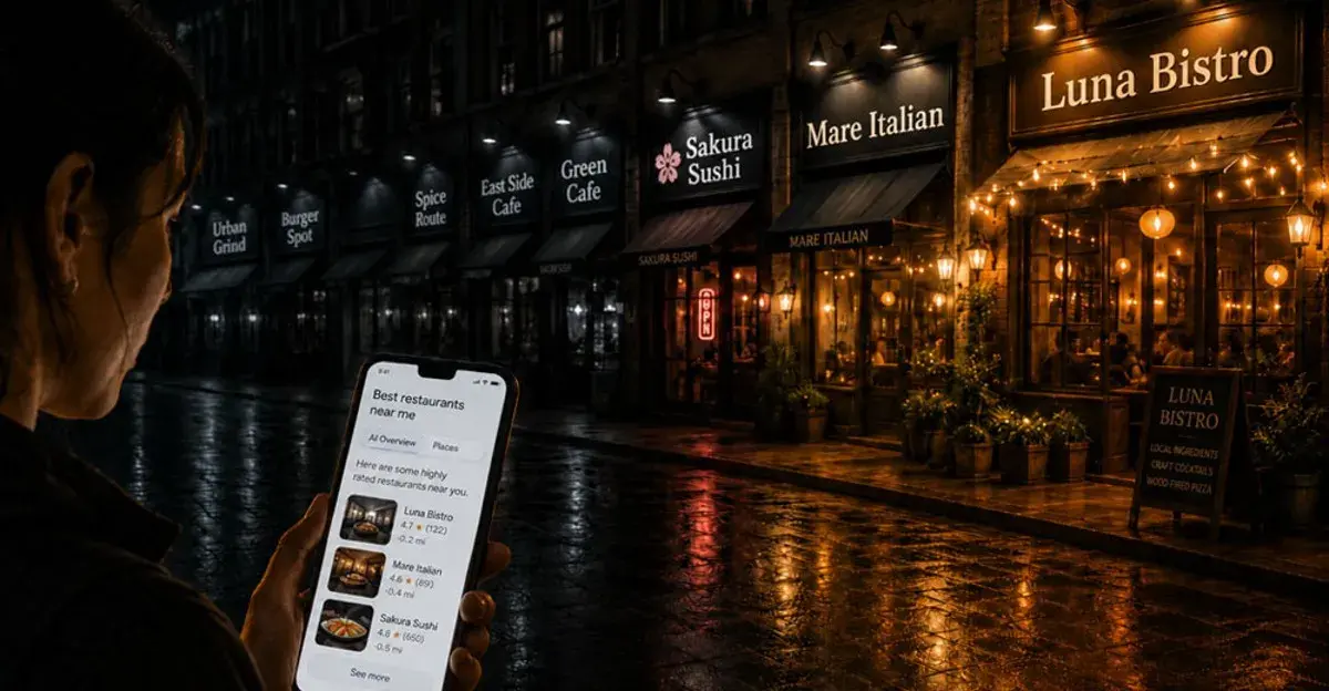 En este momento estás viendo Un estudio revela que la mayoría de los restaurantes no aparecen en las recomendaciones de la IA